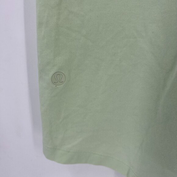 Lululemon Women L Light Green T-Shirt Short Sleeve Soft Knit - Picture 6 of 7